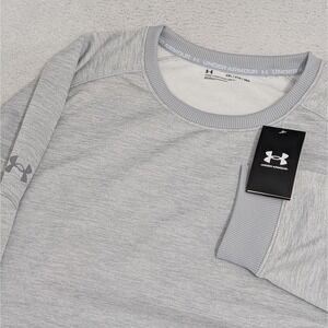 NEW! UNDER ARMOUR Men's 2XL Storm Fleece Men's Gray Pullover Crew Sweater $60